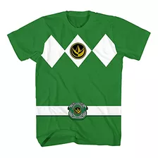 Camiseta De Fantasia Power Rangers Mighty Morphin Green Boys