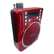 Bocina Megáfono Bluetooth Portátil Altavoz Radio Usb Wks-204