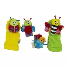 Lamaze Gardenbug Footfinder - Conjunto De Traqueteo De Muñe