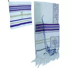 Chal / Talit De Oracion Holy Land Púrpura - Pequeño