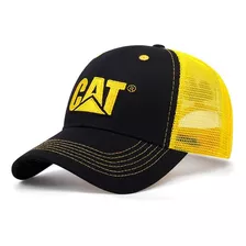 Jockey Hombre Logo Bordado Cat Negro Amarillo