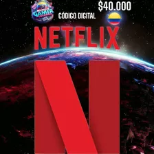 Pin Código Digital Netflix 40000 Pesos (entrega Inmediata)
