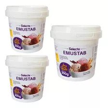 Kit C/ 3 Emustab Estabilizante Neutro Selecta 200g Cada