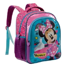 Mochila De Costas Média Escolar Minnie 11433 Xeryus Cor Rosa