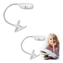 Luz Led Broche Señalador Para Libro Luz Clip Libros