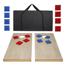 Juego De Mesa Cornhole Segawe 4x2' De Madera Con Bolsas De