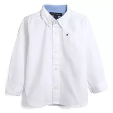 Camisa Tommy Infantil Branca Manga Longa 42721