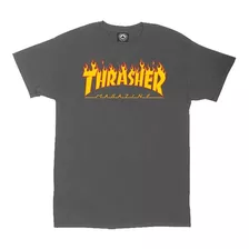 Thrasher Flame - Camiseta De Manga Corta