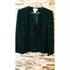 Chaqueta De Fiesta Para Dama, Negra, Talla M 