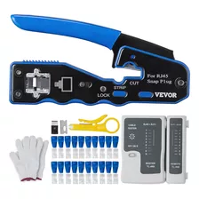 Vevor Kit De Herramientas De Crimpado Rj45, Alicates De Crim