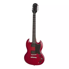 Guitarra Eléctrica EpiPhone Sg Special Ve De Álamo Cherry Con Diapasón De Palo De Rosa