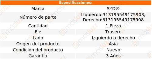 (1) Base Amortiguador Trasera Izq O Der Infiniti I35 01/04 Foto 2