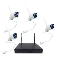 Kit De 4 Cámaras De Vigilancia Wifi+dvr Full Hd Marca Jortan