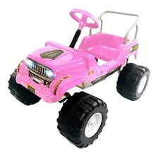 Karting A Pedal Infantil Jeep Carrocería Pvc (sin Luz)