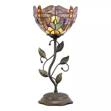 Rhlamps - Lámpara Tiffany Pequeña, Lámpara De Mesa De Vidrio