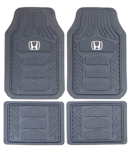 Plasti Color Juego 4 Tapete Logo Honda Piso Original Durable Foto 2