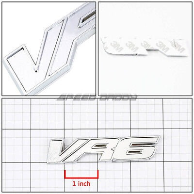 For Vw Vr6 Golf/gti/jetta Metal Bumper Trunk Grill Emble Sxd Foto 2