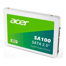 Ssd Acer Sa100 480 Gb Sata Iii 2.5 560/500 Mb/s 3d Nand Color Blanco