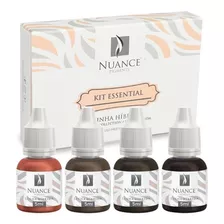 Kit Essential Nuance Pigmentos Híbrido Micropigmentação Cor Marrom