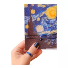 Noite Estrelada Pulseira Van Gogh Sodalita Estrela Presente 