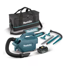 Aspiradora Inalámbrica Portátil 18v Makita Dcl184rf Color Turquesa