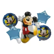 Set 5 Globos Metalicos Mickey Mouse