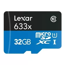 Tarjeta De Memoria Lexar Lsdmi32gbb-633a High-performance 633x Con Adaptador Sd 32gb