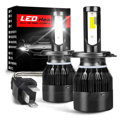 Kit De Focos Led 12000lm 80w H1 H7 H4 Para Volkswagen Volkswagen Vento