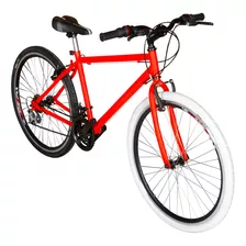 Bicicleta Urbana Todoterreno Rin 26 18 Cambios Color Naranja