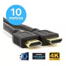 Cabo Hdmi 2.0 10m Ultra Velocidade Resolução 4k Blindado