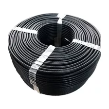 Cable Coaxial Rg6 Negro Con Mensajero