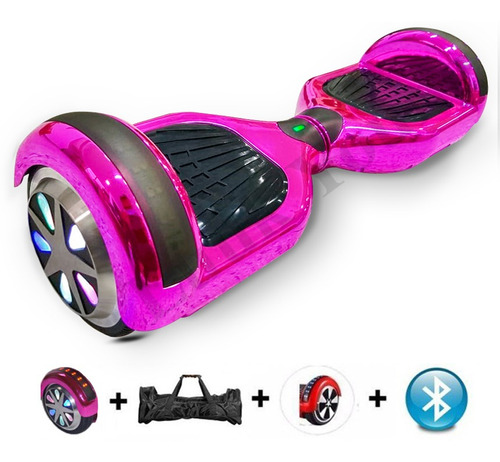 6 Polegadas Led Hoverboard  Skate Electrico Bluetooth Nf