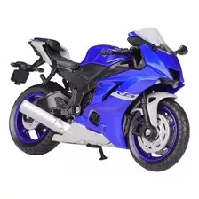 Motocicleta Colección Welly Yamaha Yzf R6 Escala 1:18 Moto