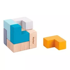 Minicubo De Rompecabezas 3d - Madera - 4134 - Plantoys