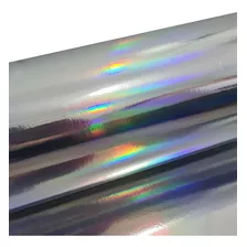 Papel Laminado Holográfico Arco Íris 180g/m² 20 Folhas