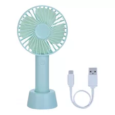 Mini Ventilador Portátil De Mesa Color Recarregável