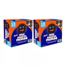 Mini Paleta Payaso Ricolino Con 15pzas De 25 G C/u (2 Cajas)