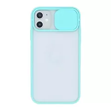 Funda Generica Para iPhone Tpu Traslucida Tapa Camara Slide