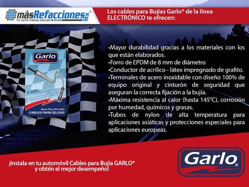 Kit Cables Bujias 6000 2.5l 8v 87 Al 91 Garlo Electronico Foto 4