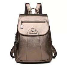 Mochilas De Cuero Suave De 5 Colores Para Mujer, Estilo Vint