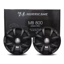 Par Alto Falante Midbass Hurricane Pro Mb800 8 600w Rms