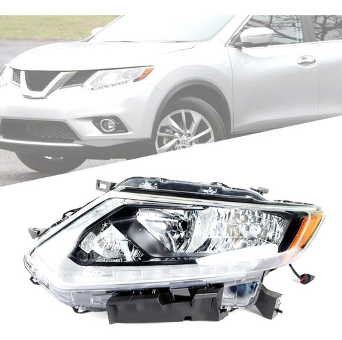 2014-2015-2016 Nissan Rogue U.s.a Faro Foco Delantero Led Lh Foto 3