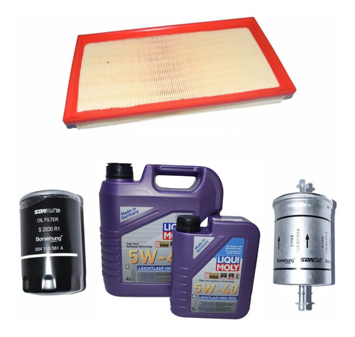 Kit Filtro Aire-aceite-combustible-aceite 5w40 X5lt Vw Jetta Foto 2