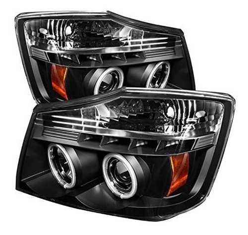 Foto de Faro Led Spyder Para Nissan Titan/armada - Negro