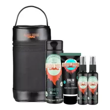 Kit Barba Rubra Necessaire, Shampoo 3 Em 1, Balm E 02 Óleos