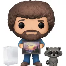 Pop Television The Joy Of Painting Bob Ross With Raccoo...