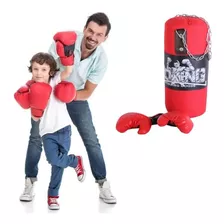 Set Boxeo Infantil Bolsa Guantes Juego Con Cadena Laromana