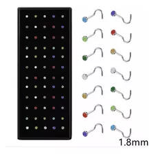 Mayoreo Nostril Piercing 60pz Acero Quirurgico