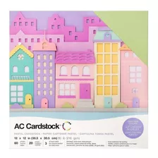 Cardstock - 12 X 12 - Textured - Pastels 60 Pzs