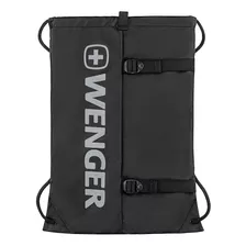 Sacola Mochila Wenger Gym Sack Preto 12 Litros